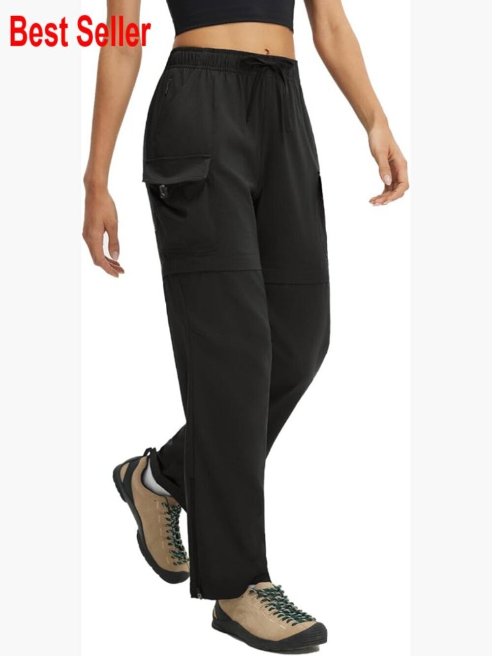 Women's Hiking Pants Convertible Zip-Off Quick Dry Water Resistant